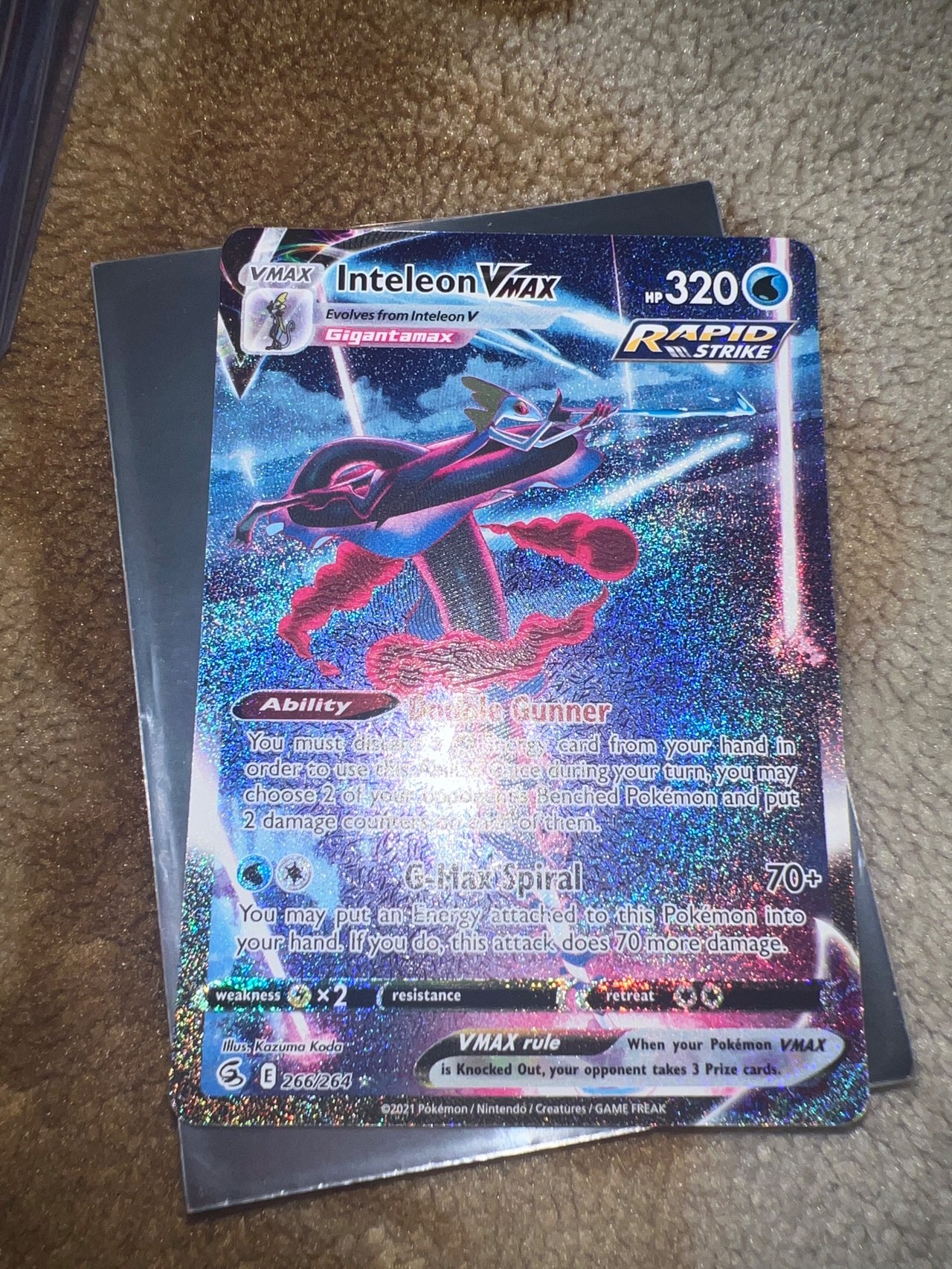 gigantamax inteleon pokemon card VMAX SA 023/022 sGI Japanese F/S From Japan Colorless Retreat Cost Gigantamax Inteleon: Best Moveset, Counters
